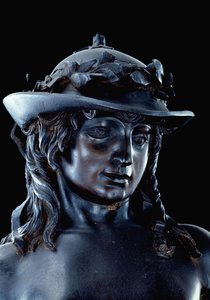 David (detail) door Donatello