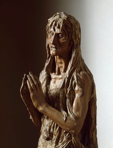 Maria Magdalena (polychroom houten beeld)