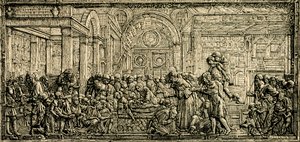 Wonder van het hart van de gierige man, altaar van Sint Antonius door Donatello