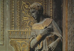 De Cavalcanti Aankondiging: detail van de Maagd door Donatello door Donatello