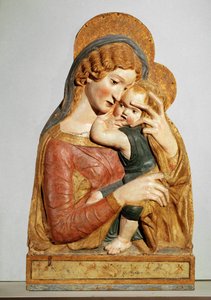 Maagd en kindje Jezus ... door Donatello