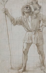 St. Christoffel met het kindje Jezus, c. 1490 door Donato Bramante