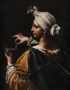Cleopatra lost de parel op door Donato Creti
