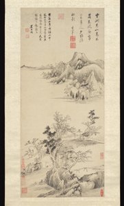Herfstbergen door Dong Qichang