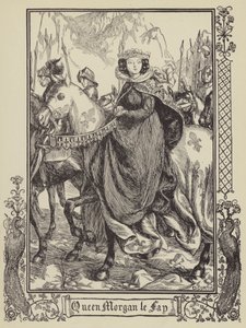 Koningin Morgan le Fay door Dora Curtis