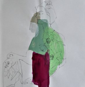Abstracte bloemfiguur