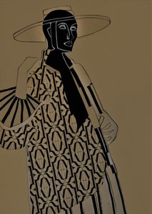 Art-deco-mode: vrouw door Doris Schmitz