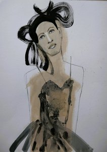 Elegant modeportrait