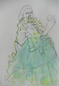 Elegant groen portret door Doris Schmitz