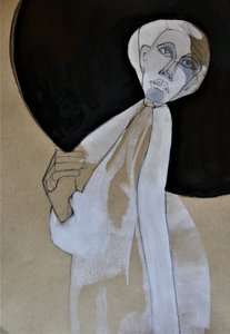Elegante zwarte dameshoed door Doris Schmitz