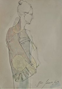 Profiel van een elegante vrouw door Doris Schmitz