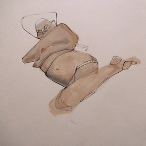 Ontspannen strandvrouw door Doris Schmitz