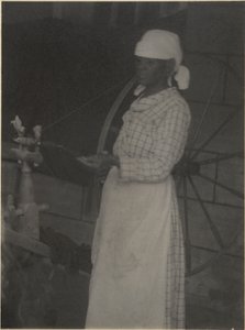 Vrouw bij Spinnewiel