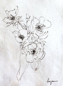 Verfijnde bloemtekening