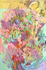 Kleurrijke bloemen in de tuin door Dorothy Fagan