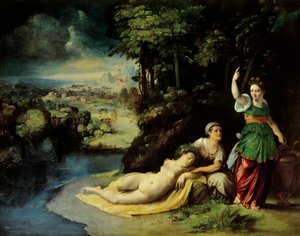 Diana en Callisto, circa 1528, door Dosso Dossi