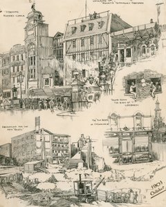 Schetsen van Londen vanaf oktober 1901 (gravure) door Douglas Macpherson