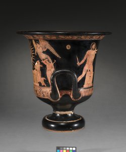 Detail van een roodfiguren lekythos