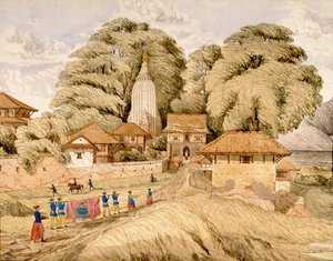 Narain - Hitthee, nabij Kathmandoo, Nepal door Dr. Henry Ambrose Oldfield