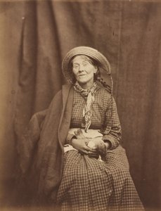 Vrouw met een Dode Vogel, Surrey County Asylum door Dr. Hugh Welch Diamond