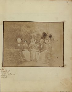 Sir David Brewster met Miss Mary Playfair, Lady Brewster, Mr. Pakenham Edgeworth, en Miss Brewster door Dr. John Adamson
