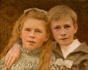 Philip en V.M. Haswell, 8 en 6 jaar oud