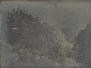Uitzicht binnen Crawford Notch, New Hampshire door Dr. Samuel A. Bemis