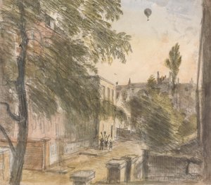 Ballon boven Holland Street, Kensington, 22 juli 1835, 19:00 uur