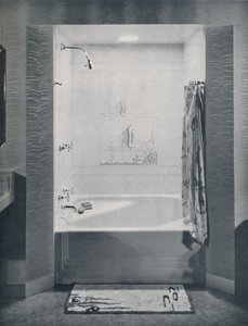 Nieuwe vierkante Neo-Angle bad, 1935