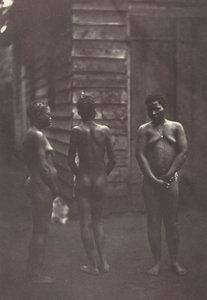 Drie Malagassische vrouwen (plaat 30),1863 (foto) door Désiré Charnay