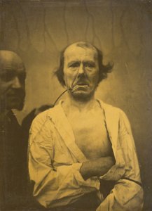 Een ontspannen uitdrukking links, Walging rechts, 1854-1856, gedrukt 1862