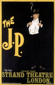 De J.P.: Stijlvolle man - Poster voor Strand Theatre Londen, door Durley Hardy
