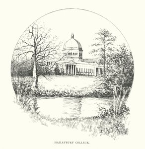 Haileybury College (litho) door Duncan Moul