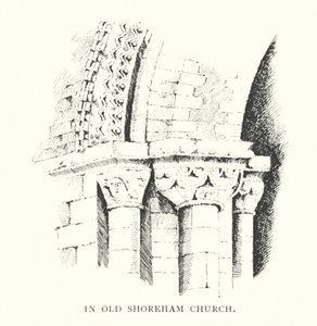 In de kerk van Old Shoreham