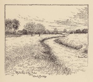 Sussex: De Vallei van de Adur vanaf Mock Bridge door Duncan Moul