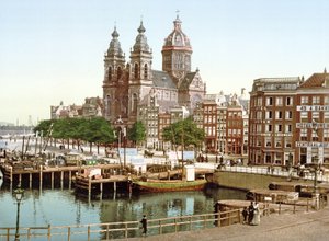 Sint-Nicolaasbasiliek, Amsterdam, gepubliceerd ca. 1900