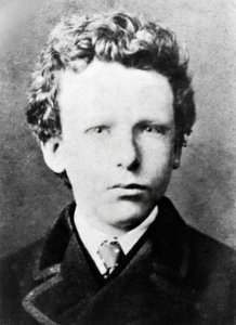 Vincent Van Gogh, ongeveer 13 jaar oud (zwart-wit foto)