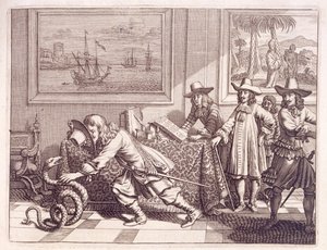 Omgaan met een Cobra die de kamers van de Nederlandse officieren is binnengedrongen door Dutch School