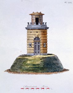 Ontwerp uit Magazine of Garden Gems door G. van Laar, gepubliceerd in 1802