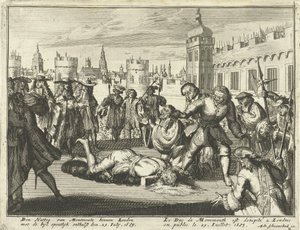 Executie van de hertog van Monmouth, 15 juli 1685 door Dutch School