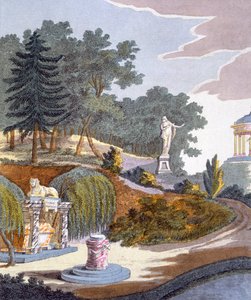 Tuinversieringen, uit Magazine of Garden Gems door G. van Laar, gepubliceerd 1802 door Dutch School