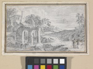 Italiaans Landschap Met Ruïnes door Dutch School