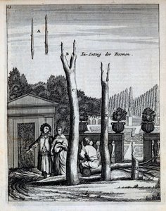 Limoen- en sinaasappelbomen, uit De Nederlandze Hesperides door Jan Commelin, gepubliceerd 1676