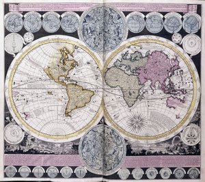 Kaart van de Wereld, c.1717