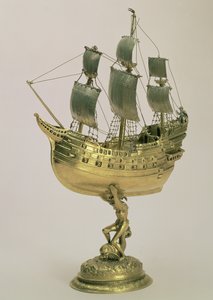 Model oorlogsschip, Amsterdam, 1595-96 door Dutch School