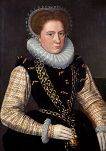 Portret van een dame in Spaanse kleding
