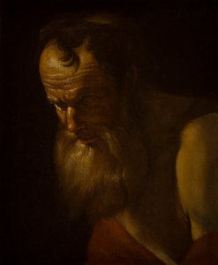 Portret van een heilige (fragment)