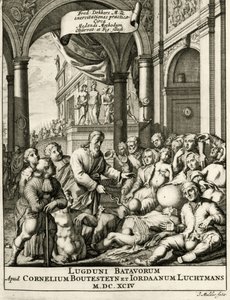 Titelpagina van Exercitationes Practicae circa Medendi Methodum door Frederik Dekkers, 1694 door Dutch School