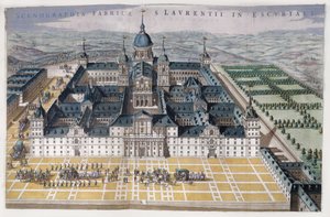 Uitzicht op het Escorial van Madrid