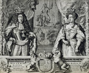 Willem III (1650-1702) en Maria II (1662-94), c.1688-94